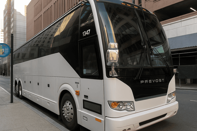 a Charter Bus Rental Schenectady coach bus